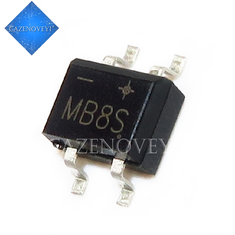 Bộ 10 linh kiện điện tử MB6S MB6 MB8S MB8 MB10S MB10 SMD-4