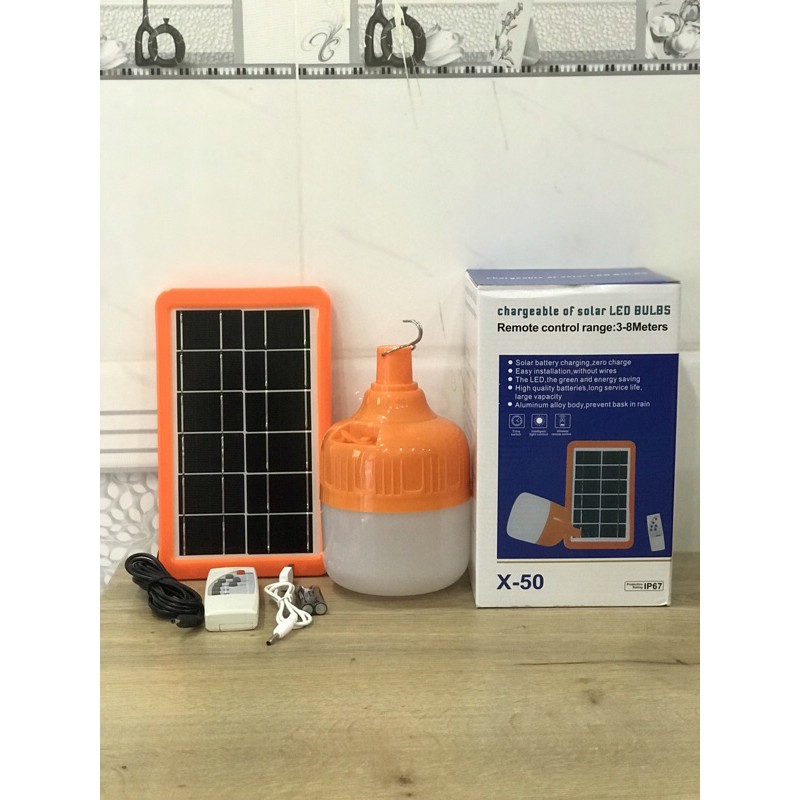 (NEW) JD-X50 Mẫu Mới 2021, Sáng Hơn-Bin Trâu Hơn. Đèn Buld Tích Điện Năng Lượng Mặt Trời | BigBuy360 - bigbuy360.vn