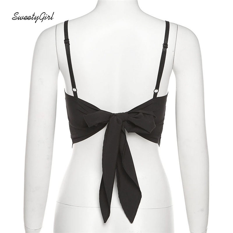 Áo Tank Top Dáng Ôm Hở Lưng Màu Tương Phản Thời Trang Cho Nữ