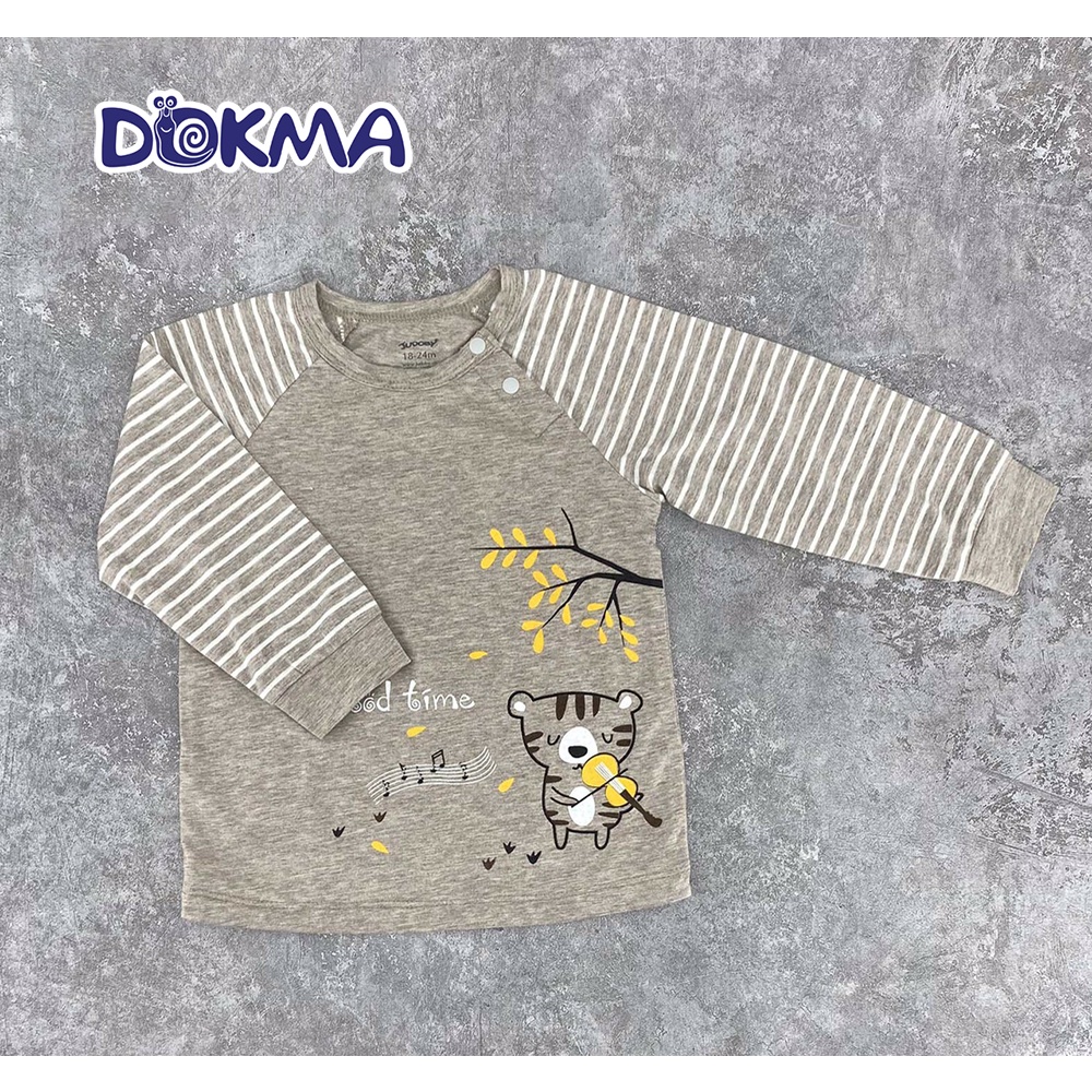 JB431A Áo cổ tròn dài tay của Công ty TNHH dệt may Dokma (9-36m)