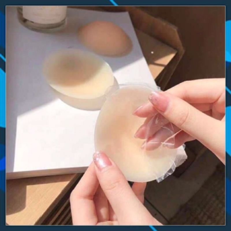 Hai miếng dán ngực silicon tàng hình, miếng dán ti siêu dính siêu thật da