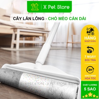Cây Lăn Lông Mèo Cán Dài, Làm Sạch Lông Mèo Trên Ga Giường, Sofa, Quần Áo...