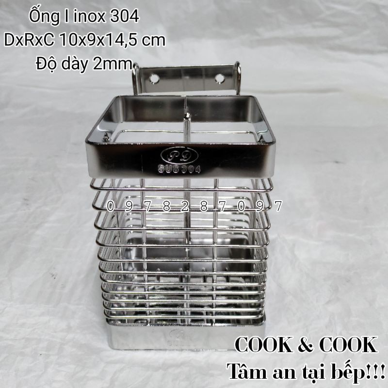 Ống đũa inox SUS 304 cao cấp đủ loại 1 vuông, đôi vuông, đôi tròn...Vietcook