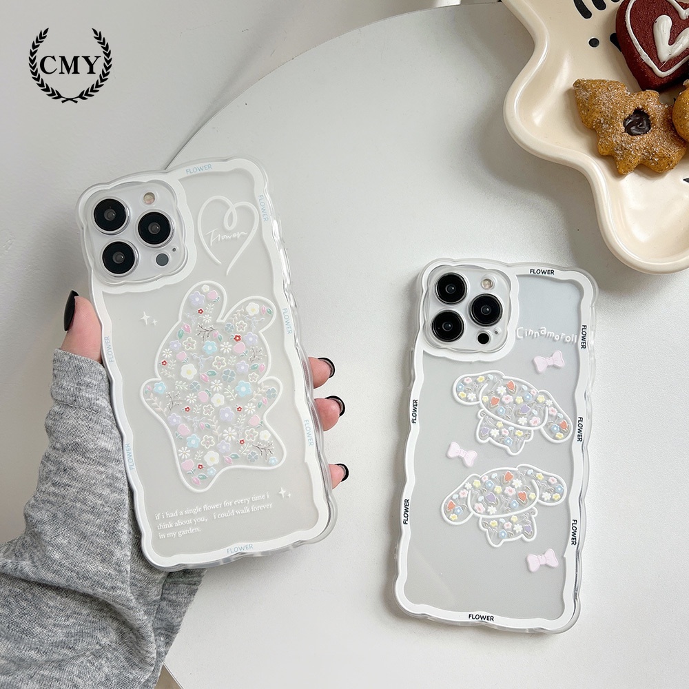 Ốp Điện Thoại tpu Dẻo In Hình Chó Và Thỏ Cho iphone 11 12 13 pro max mini XR XS 7 8 plus