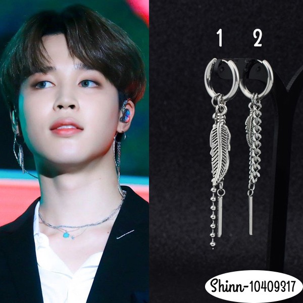 Khuyên tai BTS- Jimin 2019, unisex, titan không gỉ, không dị ứng