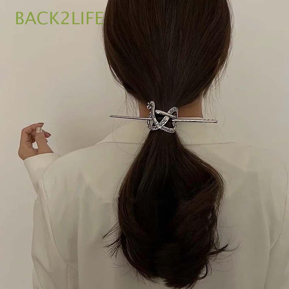 Kẹp Tóc Hình Rắn Bằng Hợp Kim Đơn Giản Nhiều Màu Sắc Phong Cách Cổ Điển Dễ Phối Đồ Cho Nữ