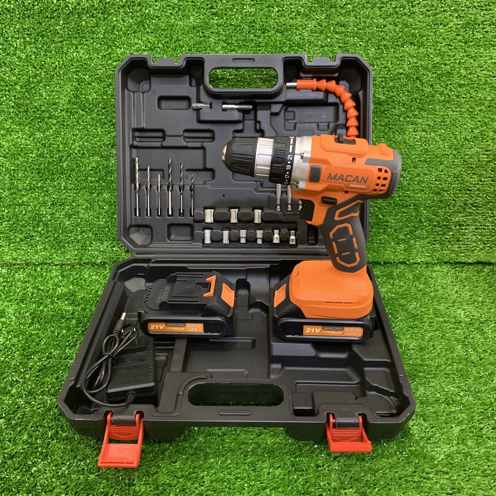 Khoan pin Macan 21V - Động cơ không chổi than
