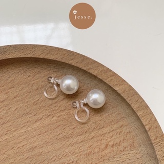 Bông tai Kẹp không cần bấm lỗ tai - Bông tai ngọc Jesse store