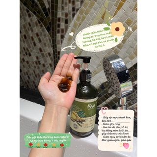 Dầu Gội Gừng Sinh Khương Giảm Rụng Kích Mọc Tóc Sam Natural-500ml