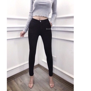 Quần legging khuy cài