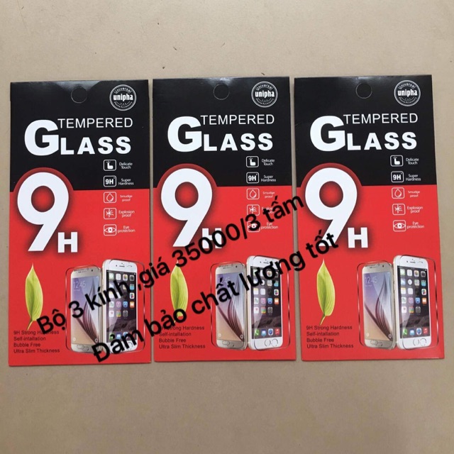 Kính Zenfone 3 Laser (5.5&quot;) bộ 3 tấm