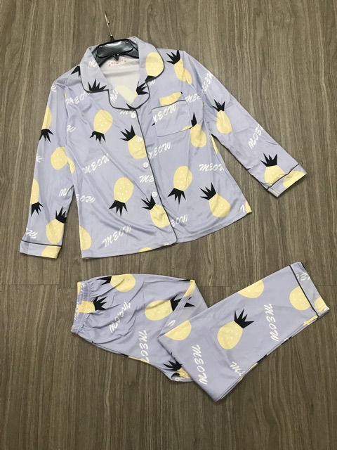 Bộ Pijama tơ sữa quảng châu người lớn