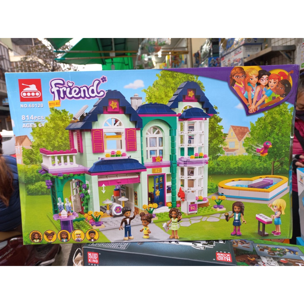 Bộ lắp ráp Xếp Hình Ngôi Nhà biệt thự 2 tầng Của Andrea's Family House 60120/814 Mảnh