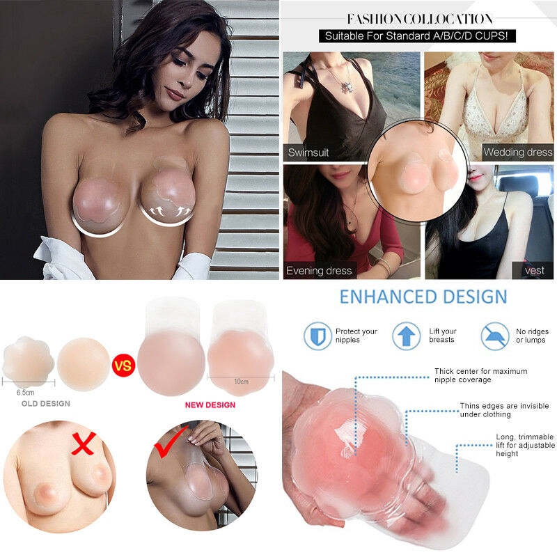 Cặp miếng dán đầu ngực nâng ngực vô hình