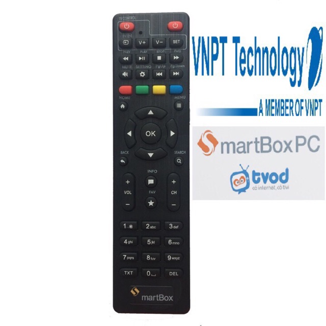 Remote điều khiển đầu thu Mytv VNPT SMARTBOX và FPT SMART BOX