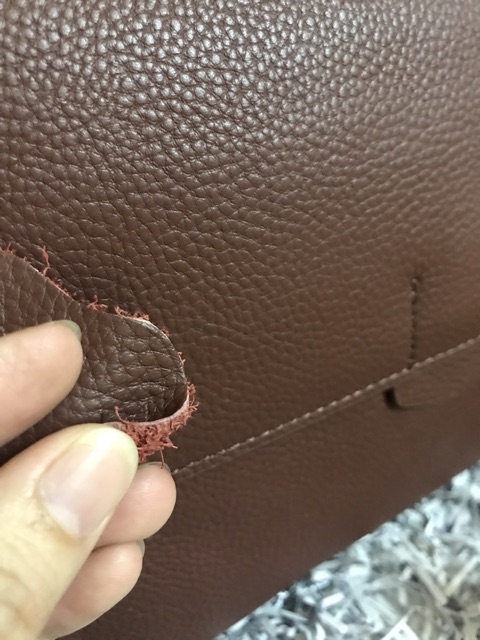 Túi da bò classic màu tây