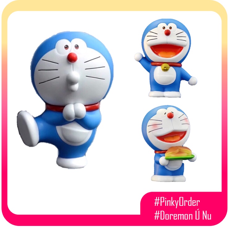 Mô hình mèo máy Doremon dễ thương (tặng kèm hộp giấy), mô hình trang trí Doraemon