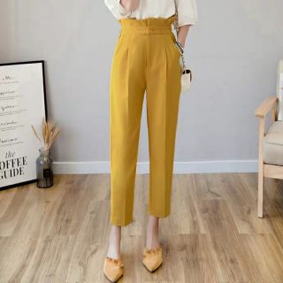 Quần vải cạp cao