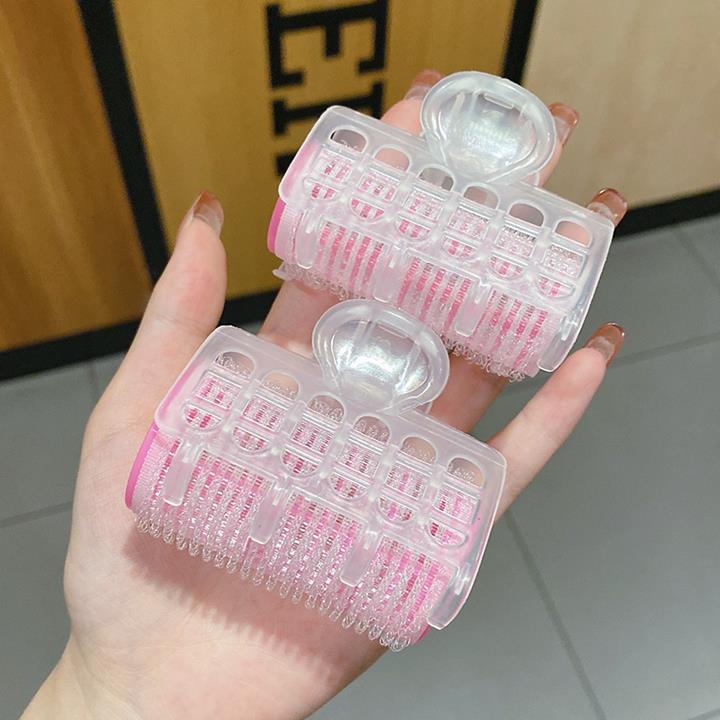 Lô cuốn tóc mái bay xoăn sóng tự dính có kẹp to bằng nhựa kiểu dáng Hàn Quốc MIKAJ STORE