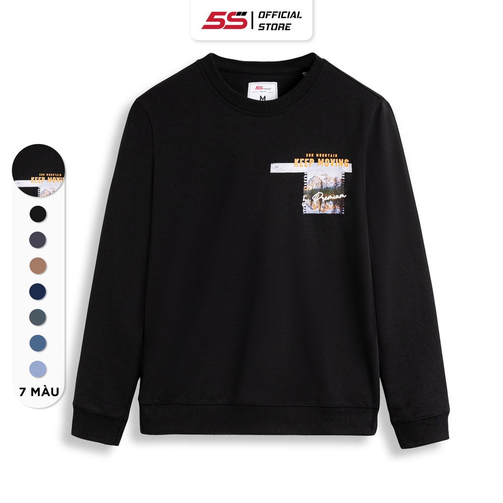 Áo Sweater Nam Thu Đông Chất Nỉ KEEP MOVING, Vải Cotton USA Cao Cấp, Dày Dặn, Mềm Mịn, Thiết Kế In Ấn Tượng (ANO22039)