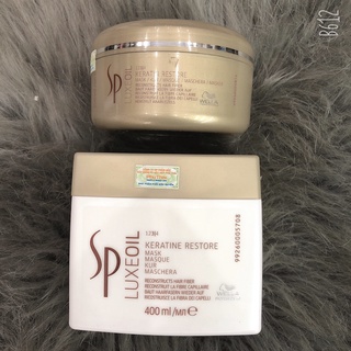 Hấp dầu bảo vệ và phục hồi cấu trúc tóc sp wella luxe oil keratin