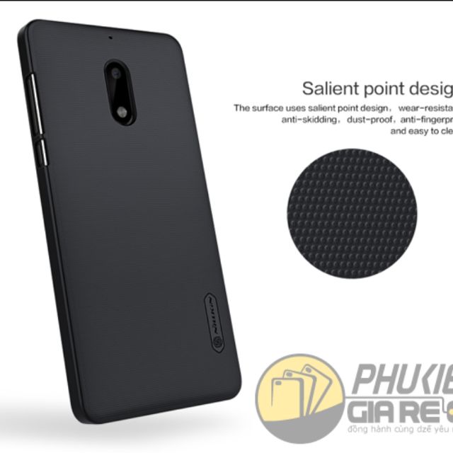 Ốp nillkin sần cứng cho Nokia 5 - Đen, Vàng