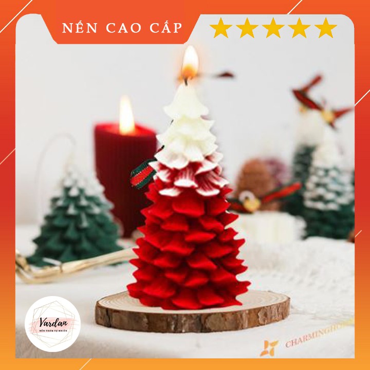 [Hàng mới] Nến thơm Giáng sinh hình cây thông Noel để trang trí noel handmade - Vardan