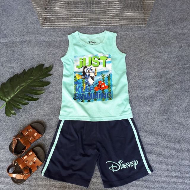 Đồ bộ ba lỗ bé trai hàng xuất dư VNXK hiệu Disney size 1-5t