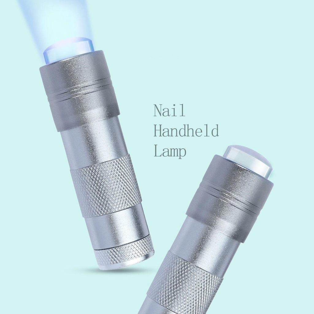 Đèn Led UV Mini Đầu Silicone Phẳng Mềm Dùng Trang Trí Móng Tay