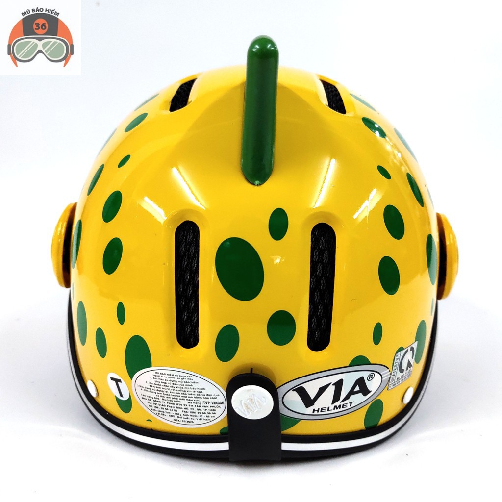 Mũ bảo hiểm trẻ em có kính VIA HELMETS VIA12K