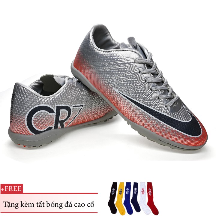 Giày bóng đá trẻ em CR7 Size 31-36 Tặng kèm tất bóng đá cao cổ