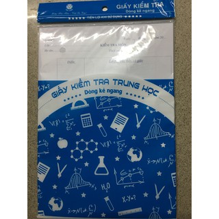 GIẤY KIỂM TRA TRUNG HỌC CAO CẤP 25 TỜ ĐÚP