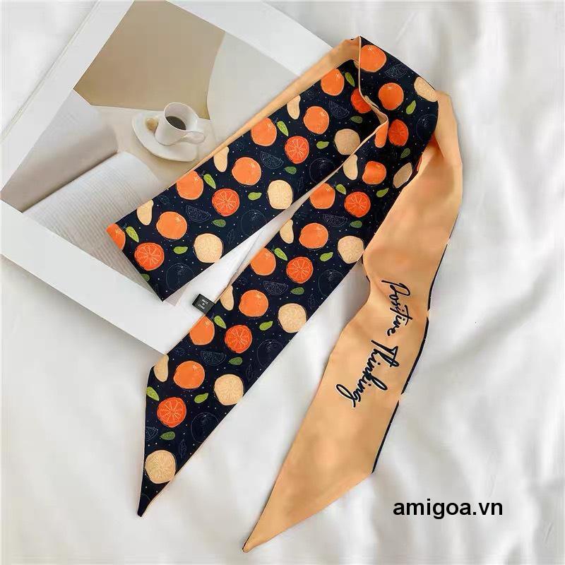 ✨✨Khăn turban  buộc đầu vải lụa satin in họa tiết nhiều kiểu thời trang Hàn Quốc độc đáo đa năng