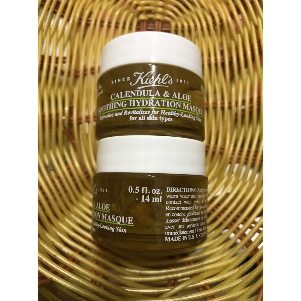 ( mini 14g ) Mặt Nạ Hoa Cúc kiehl's Calendula & Aloe Soothing Hydration Masque