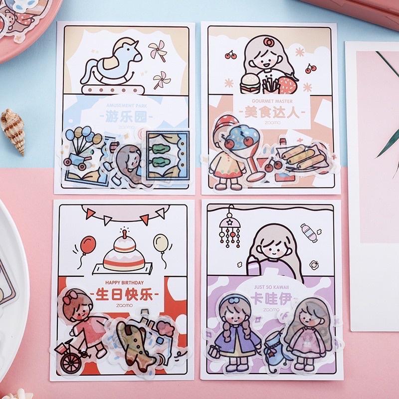 Gói sticker cô gái