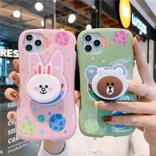 Ốp iPhone Gấu Brown và Thỏ Cony iPhone 7Plus/8Plus/X/Xs Max/11/11 Pro Max - ốp iphone