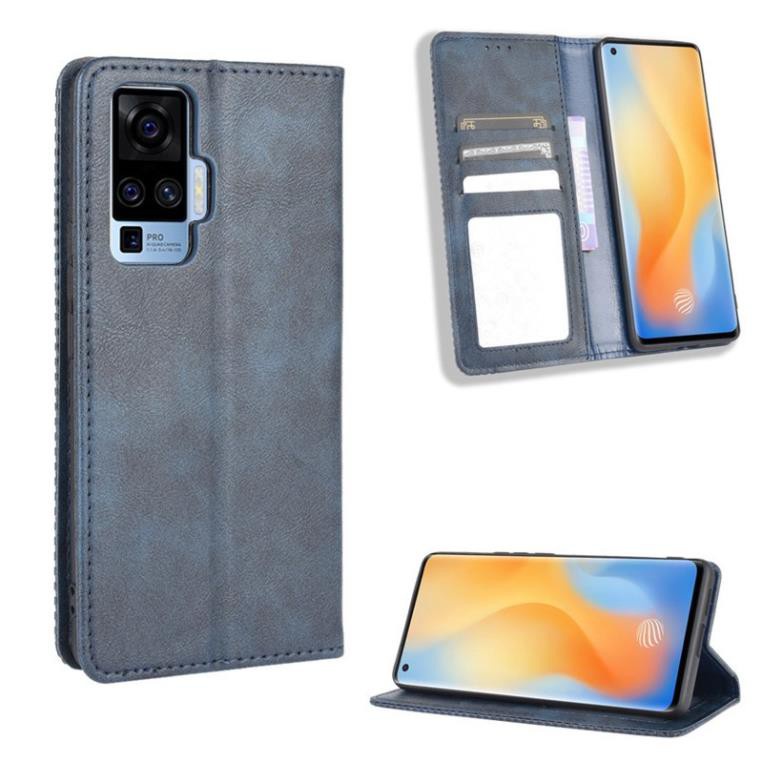 Bao da dạng ví Vivo Y51, Y20, Y20s, Y12s, S1, S1 Pro, V20, V20 SE, X50, X50 Pro có nắp gập, ngăn đựng thẻ tiền