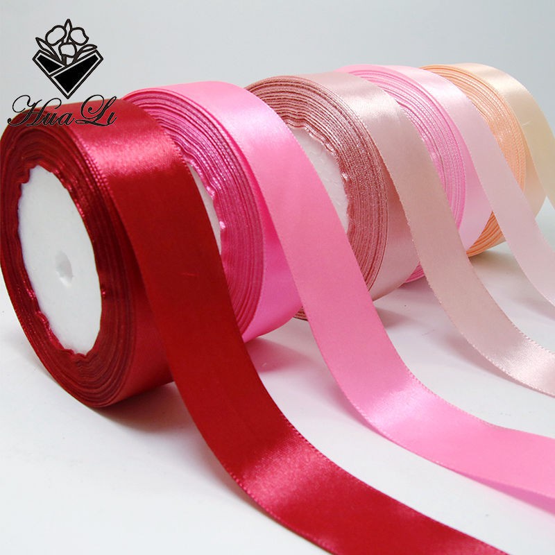 Ruy Băng Lụa Cuộn 2 cm 22m, Ruy Băng Satin Lụa 2cm