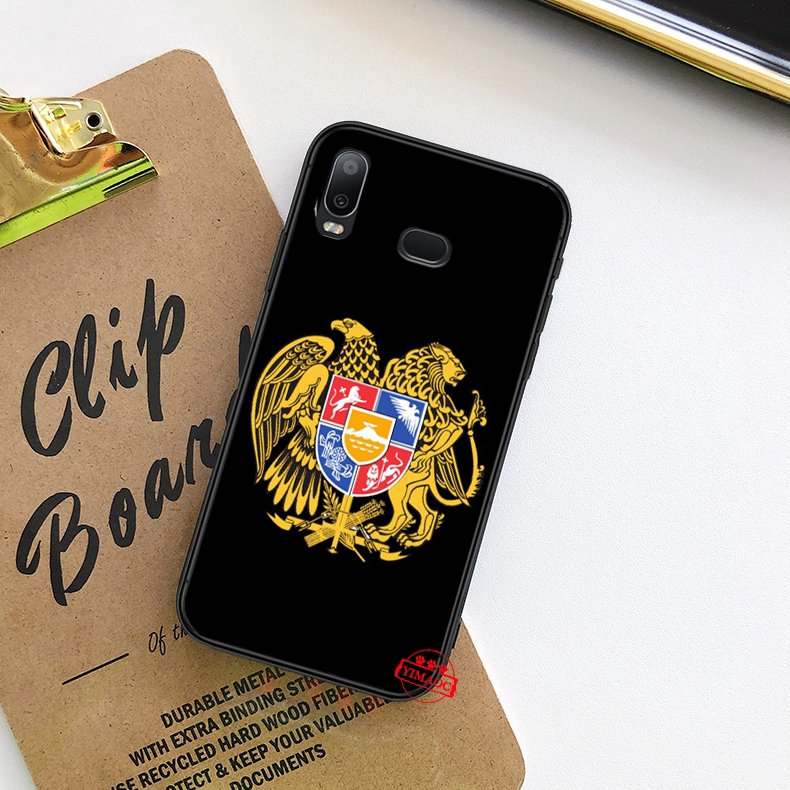 Ốp điện thoại mềm in hình quốc kỳ Nga cho Samsung A01 A11 A21 A41 A51 A71 A81 A91 S20 Plus