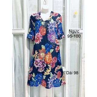 Đầm sơmi hoa dáng suông [ nhiều mẫu ]