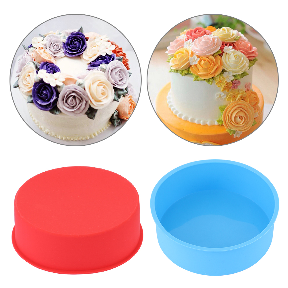 Khuôn Silicon Làm Bánh Hình Tròn 4 / 6inch