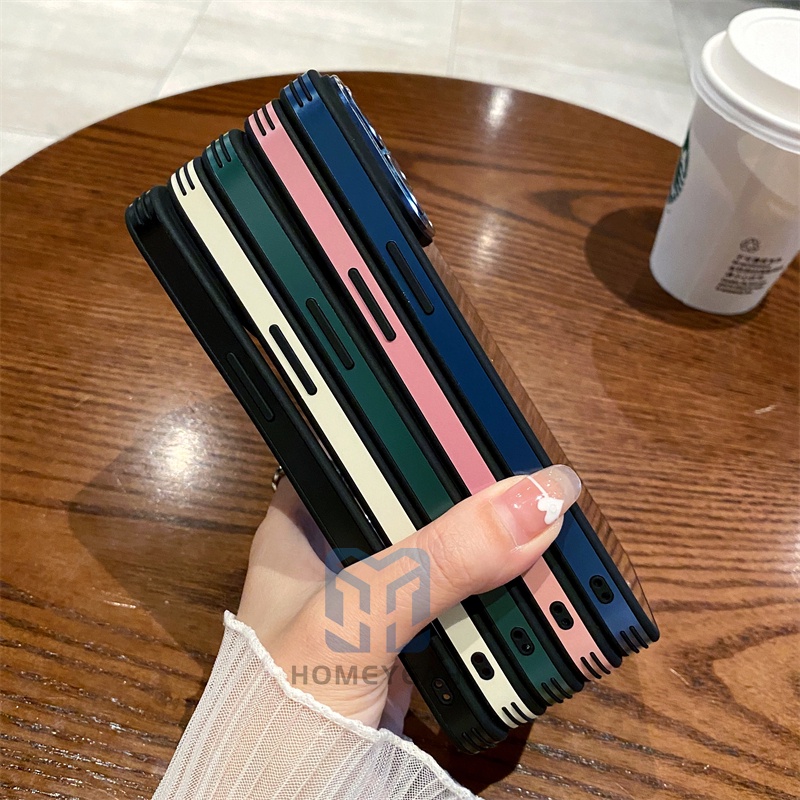 Ốp Điện Thoại Cứng Trong Suốt Viền Kim Loại Bảo Vệ Lens Cho iPhone 14 13 12 Pro Max 14 Plus ip13 ip14