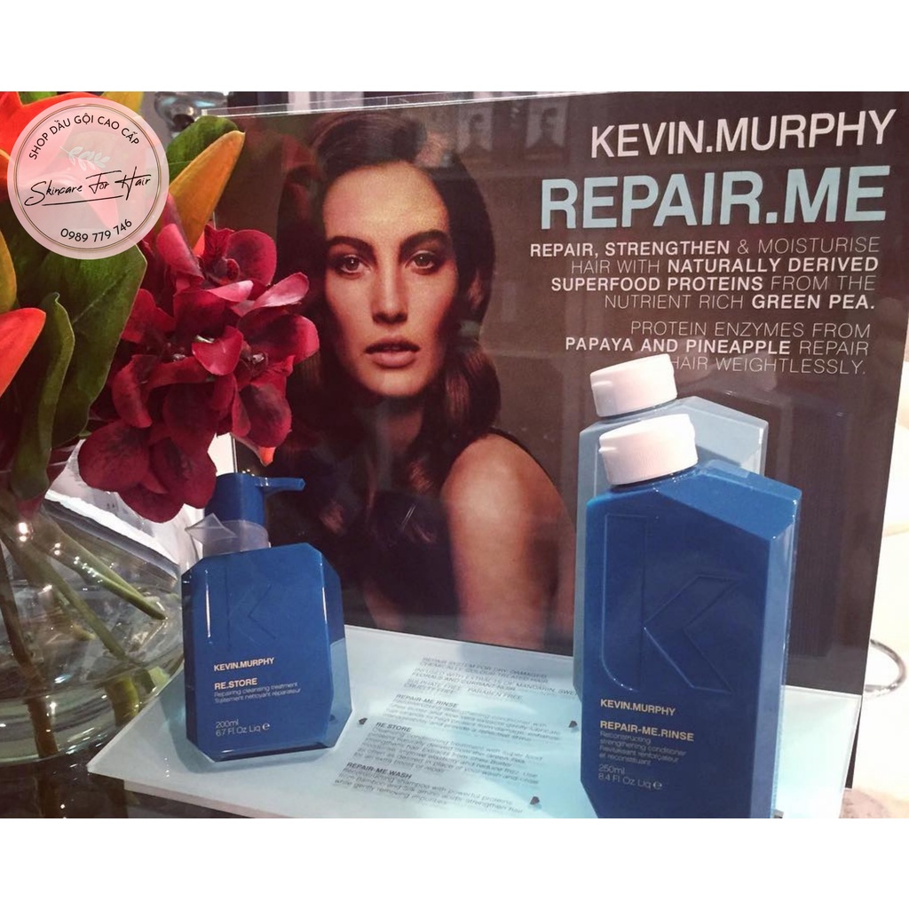 Dầu gội xả và kem ủ Kevin Murphy Repair dung tích 250ml dành cho tóc khô xơ, hư tổn, hóa chất