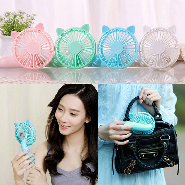 {SIÊU HOT} Quạt 5 Cánh Cat Mini Hand Art Fan Cực Mát