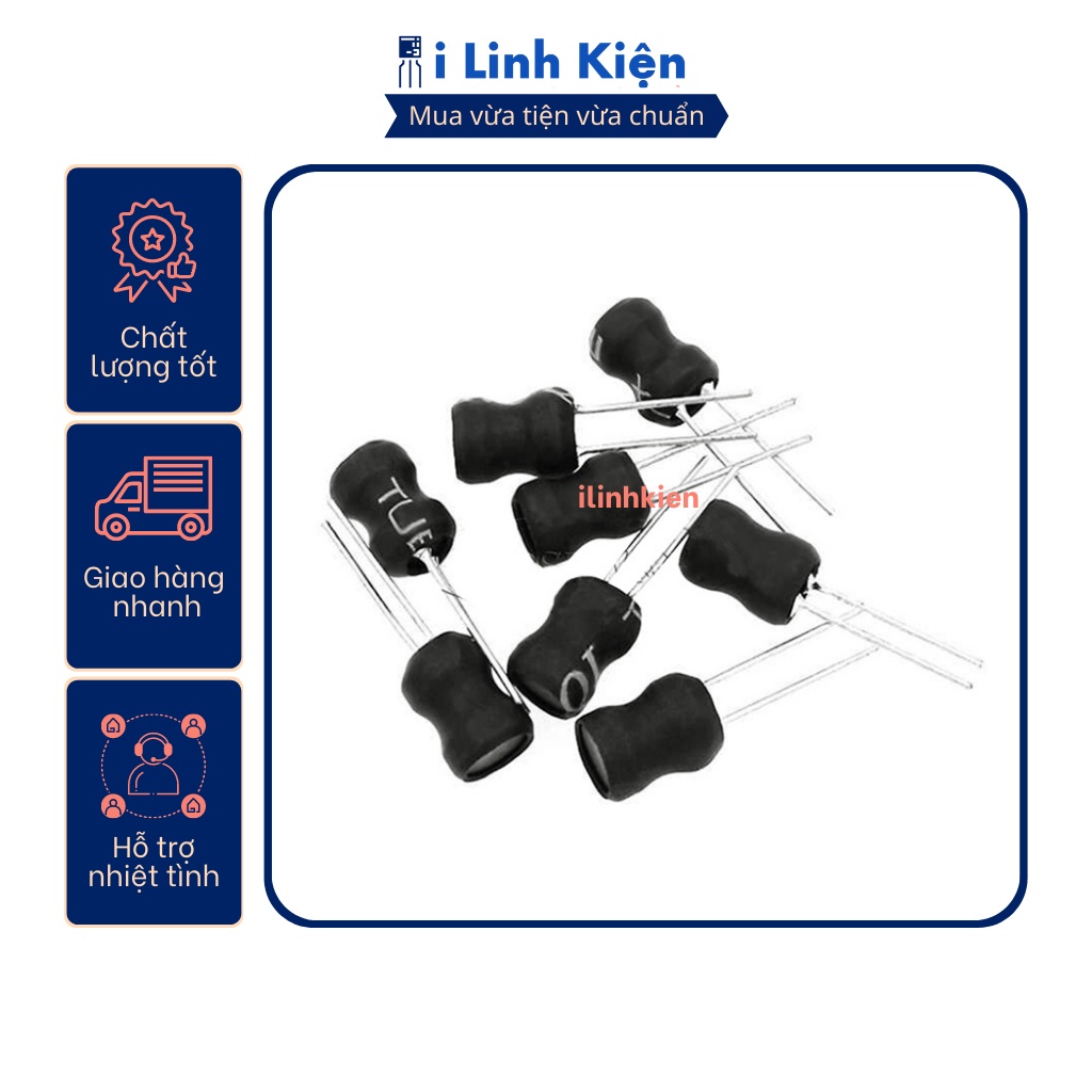 Cuộn Cảm Cắm 0810 từ 3.3uH-10mH 8x10mm