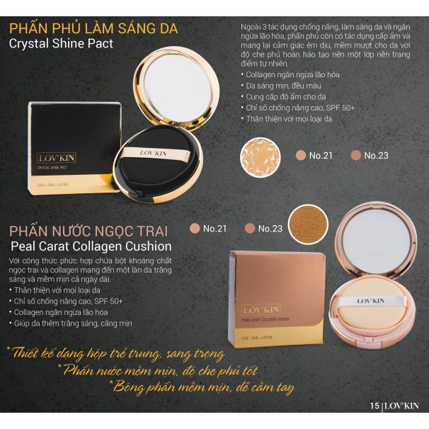 Phấn phủ kiềm dầu, siêu mịn Lov’kin Crystal Shine Pack 15g | BigBuy360 - bigbuy360.vn