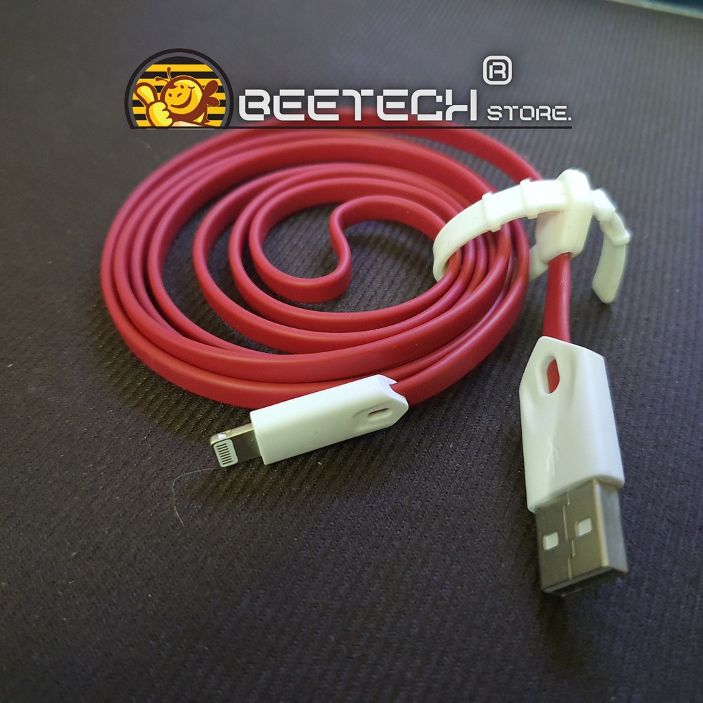Cáp sạc iPhone dây dẹt chính hãng Mcdodo, Dây sạc nhanh 2.4A cho iPhone/iPad - Beetech