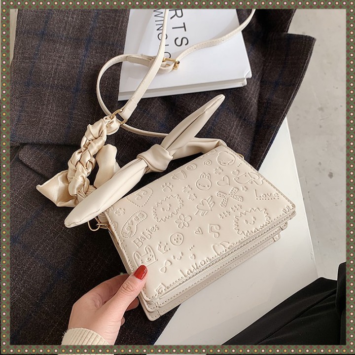 [ 𝒂̉𝒏𝒉 𝒕𝒉𝒂̣̂𝒕 + 𝑽𝒊𝒅𝒆𝒐 ] Túi Xách Nữ - Túi Đeo Chéo Nữ Thắt Nơ MIX Họa Tiết Siêu Xinh ( Mã 001) | BigBuy360 - bigbuy360.vn