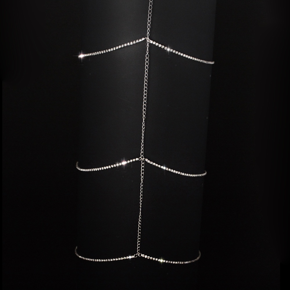 Chuỗi Vòng Đeo Đùi Nhiều Lớp Đính Đá Gợi Cảm Thời Trang Cho Nữ