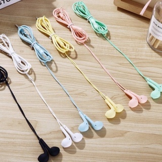 Macaron U19 3.5mm interface in-ear music earphones with multi-function subwoofer for Android and iOS